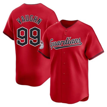 Limited Ricky Vaughn Men's Cleveland Guardians Red Alternate Jersey